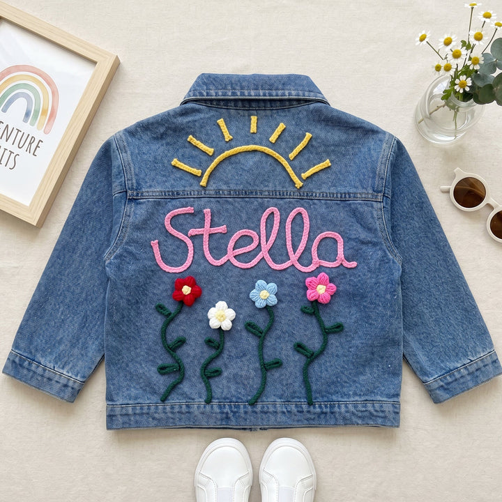 Personalized Kids Embroidered Denim Jacket