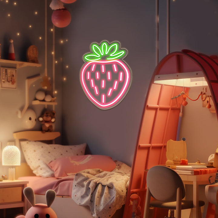 Cute Strawberry Neon Sign