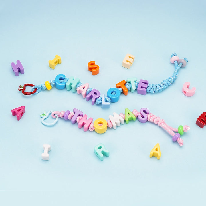 Personalized Kids Name Bead Keychain