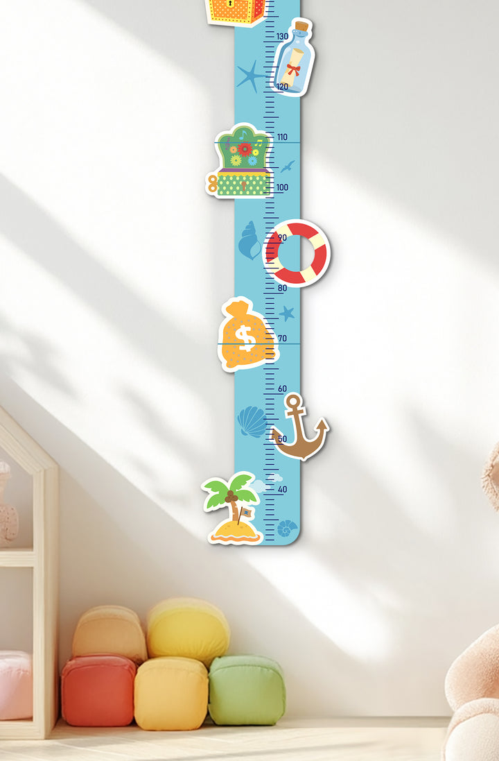 Personalized Wooden Nautical Height Chart for Kids Woodemon