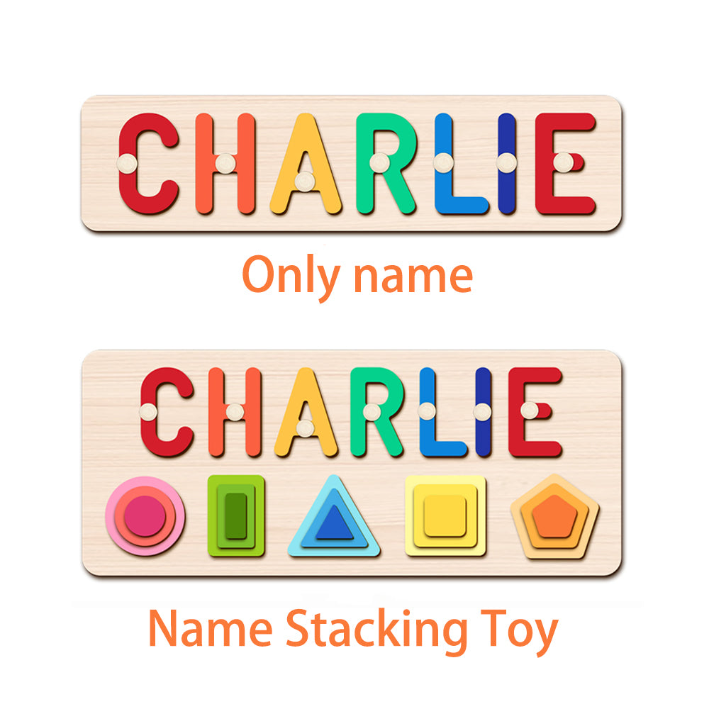 Personalized Wooden Baby Name Stacking Toy