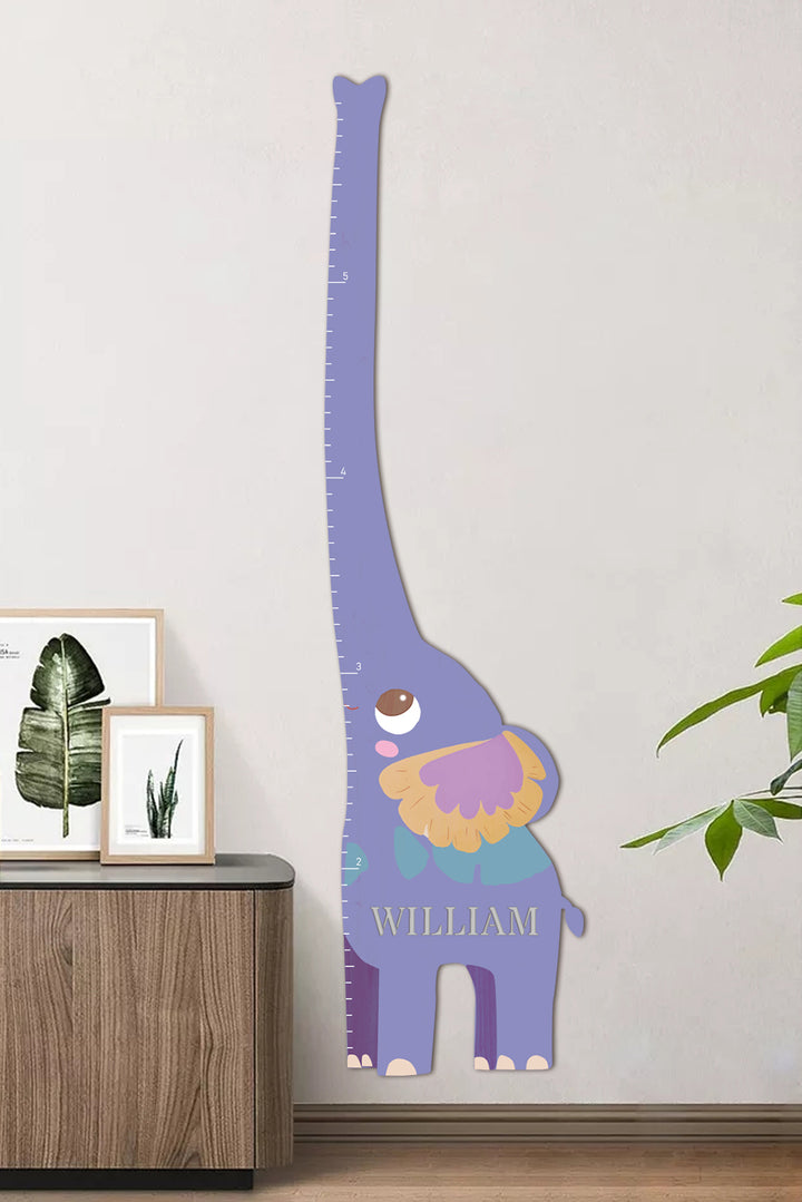 Personalized Wooden Elephant Growth Chart Ruler