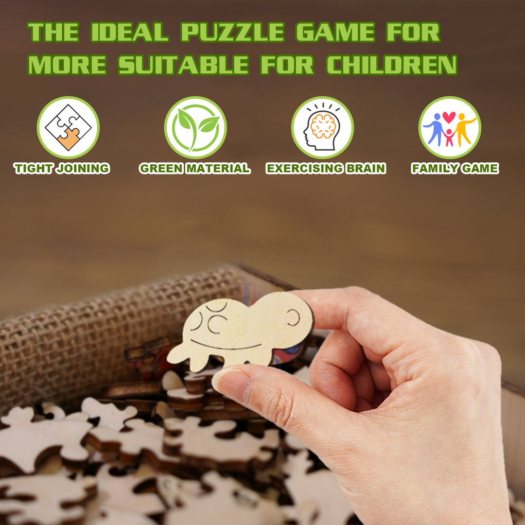 Kids Early Learning Wooden Turtle Puzzle