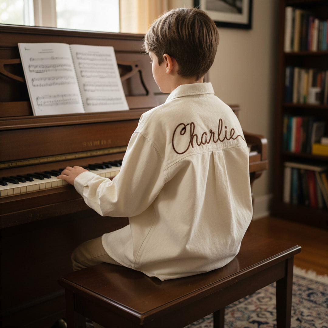 Personalized Embroidered Name Shirt for Kids