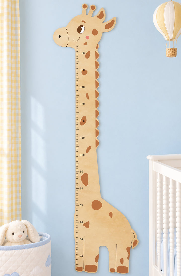 Personalized Wooden Giraffe Height Growth Chart for Kids Woodemon