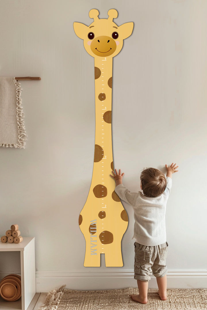 Personalized Wooden Giraffe Growth Chart Ruler