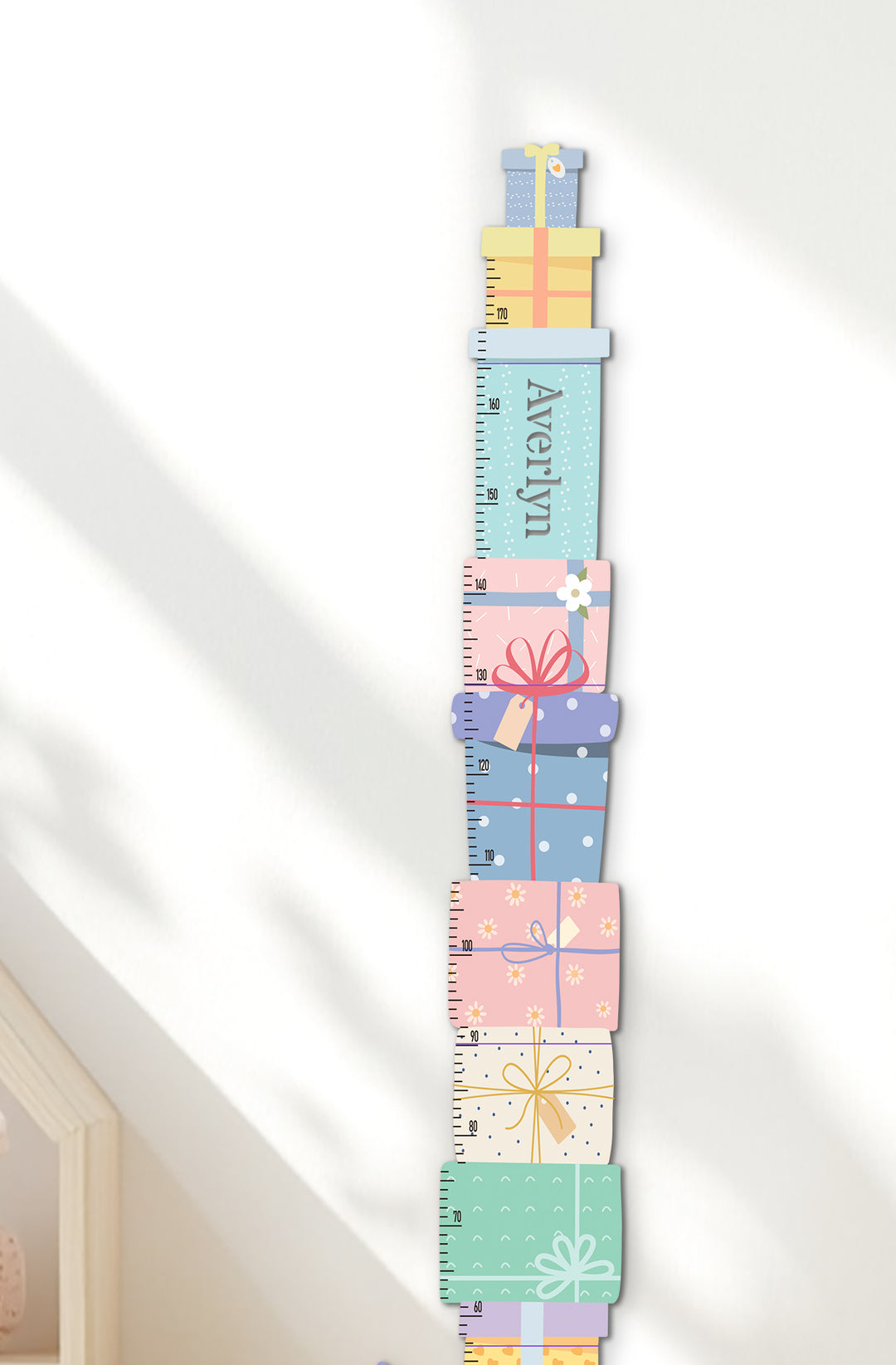 Personalized Wooden Turtle Gift Box Growth Chart for Kids Woodemon