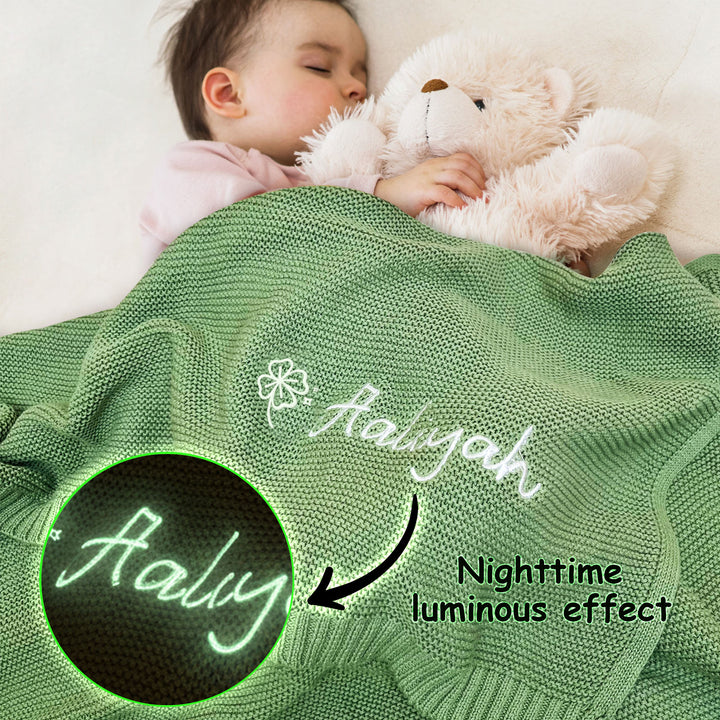 Personalized Glow in the Dark Star Blanket