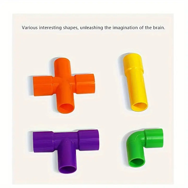 Montessori Building Blocks Water Pipe Toys