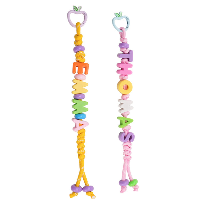 Personalized Kids Name Bead Keychain