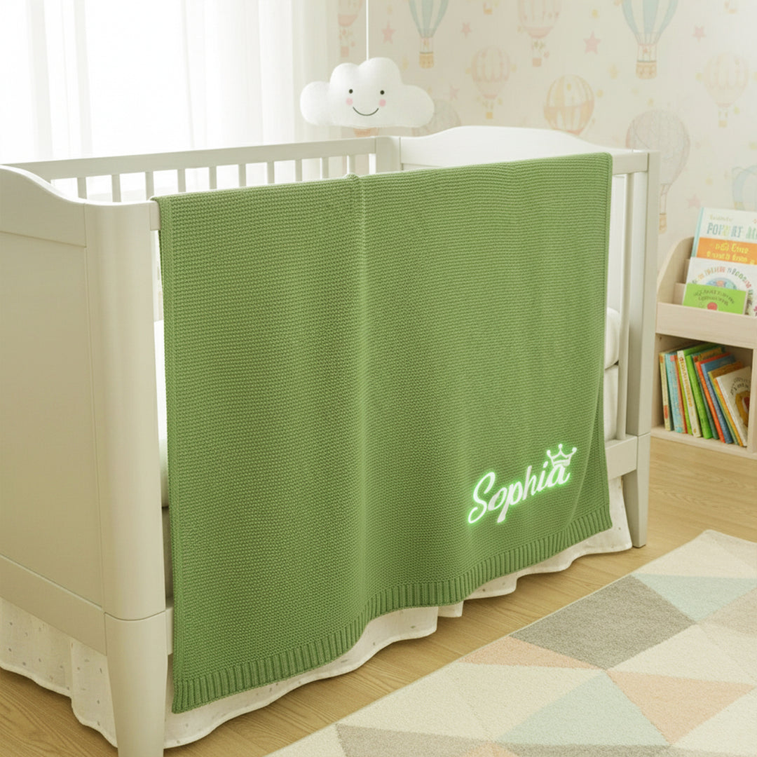 Personalized Glow in the Dark Star Blanket