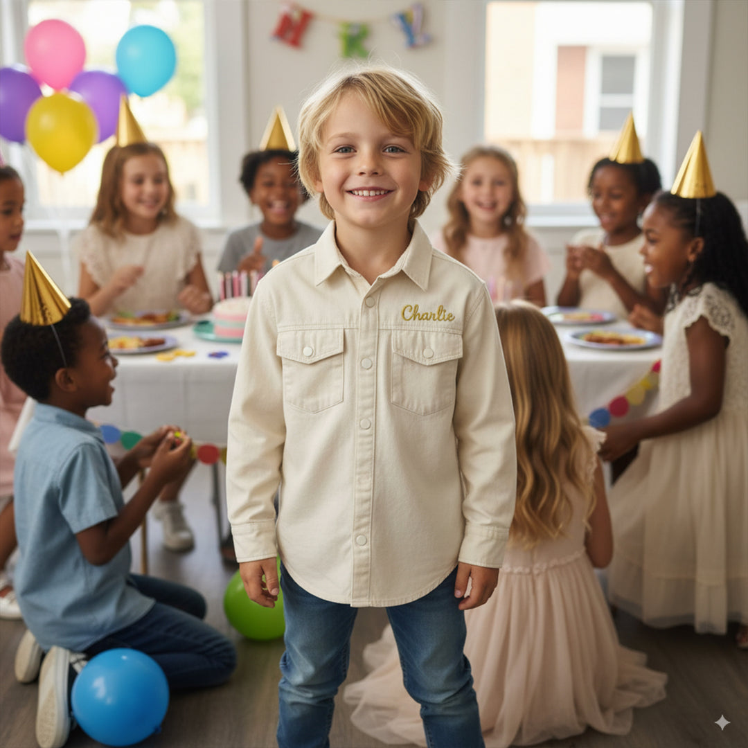 Personalized Embroidered Name Shirt for Kids