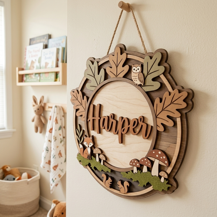 Personalized Kids Name Sign for Door & Wall