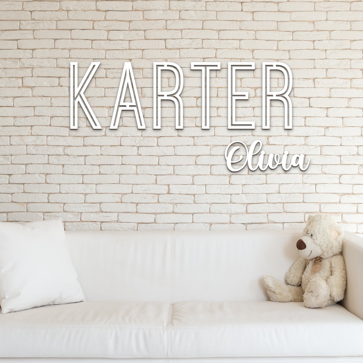 Wooden Baby Name Sign Wall Dector