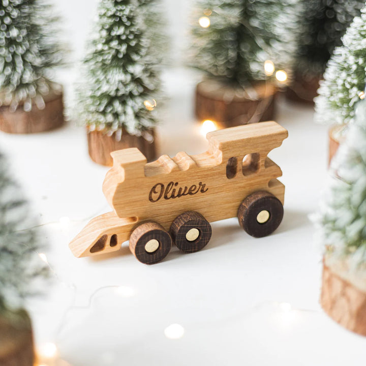 Personalized Wooden Train With Kids Name