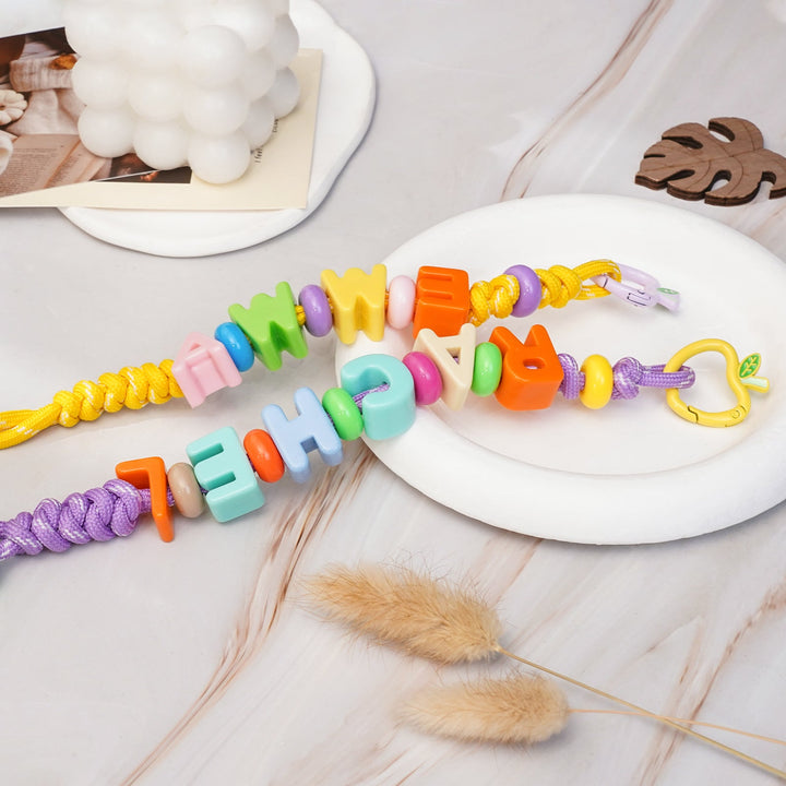 Personalized Kids Name Bead Keychain