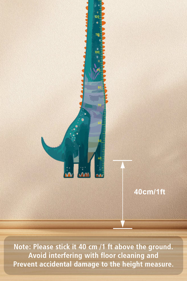 Friendly Dinosaur Growth Chart Wall Decal