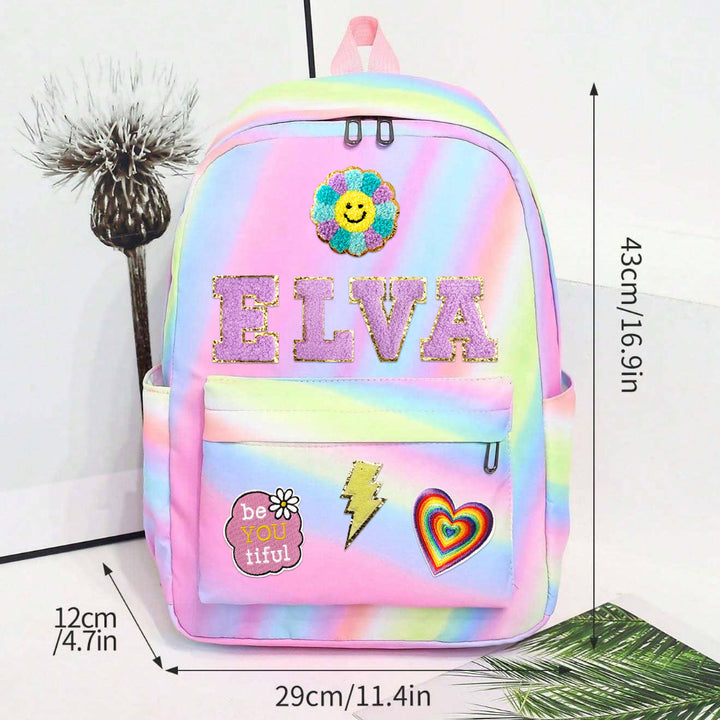 Custom Kids Back to School Patch Backpack