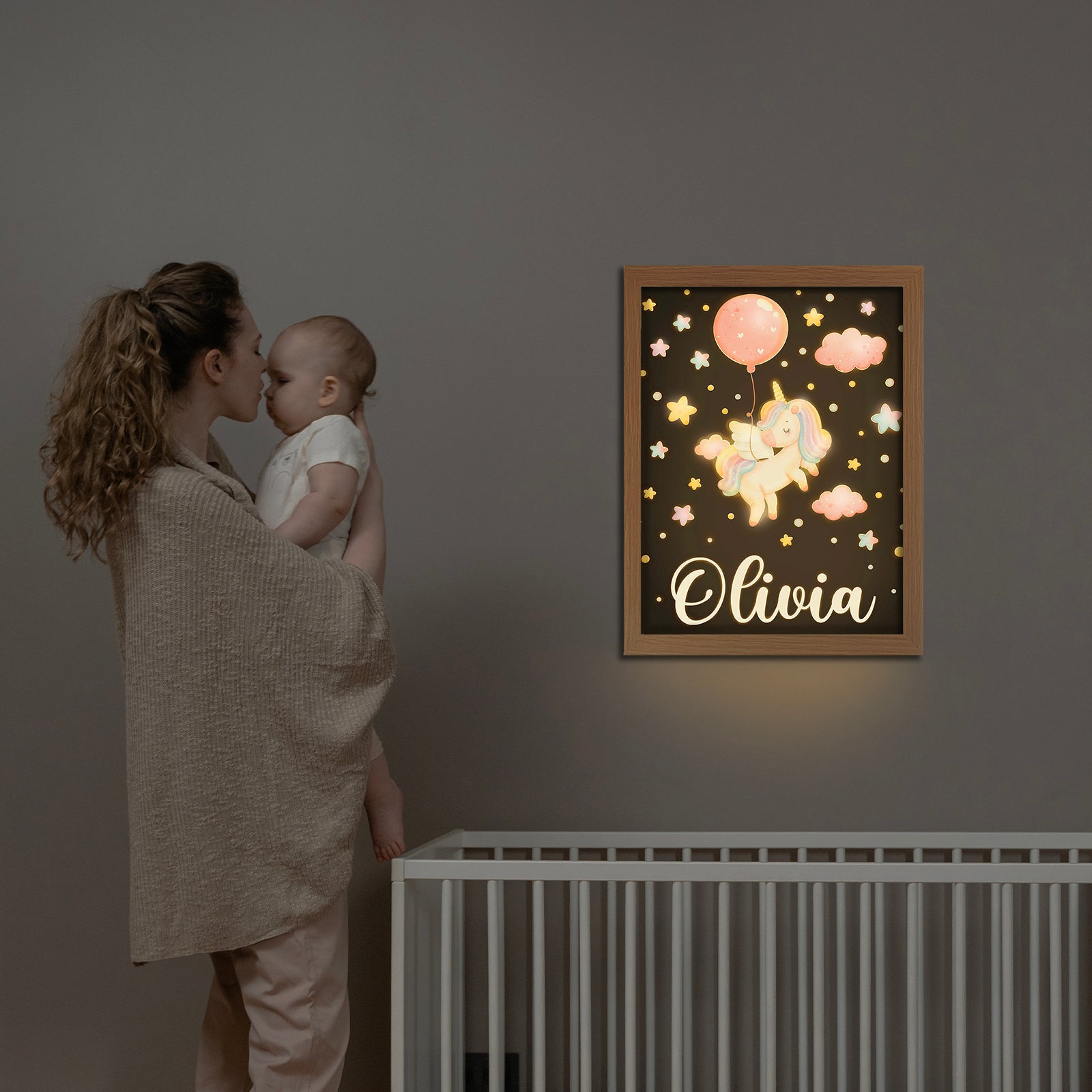 Personalized Baby Name Light Painting
