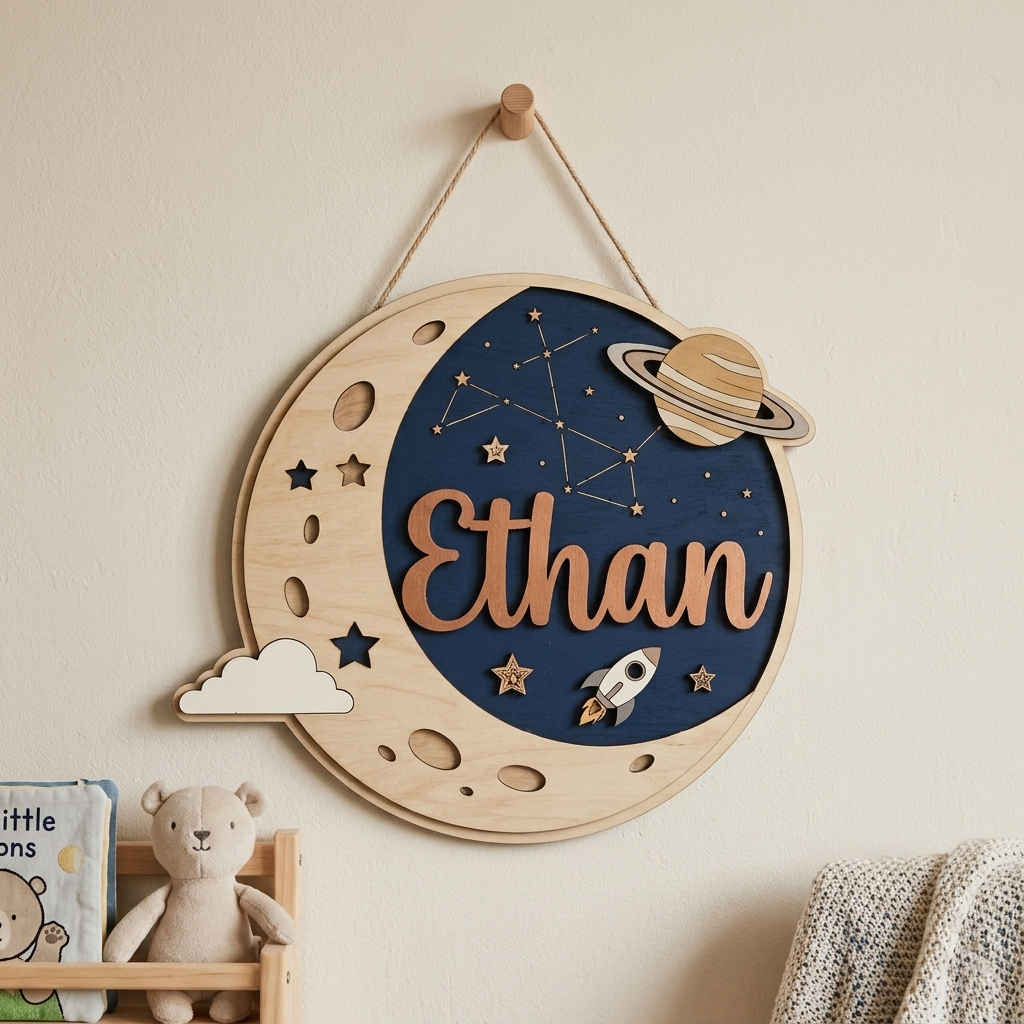 Personalized Kids Name Sign for Door & Wall