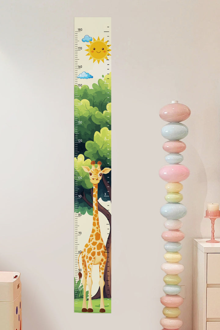 Whimsical Giraffe Growth Chart Wall Decal