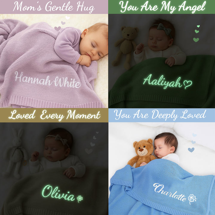 Personalized Glow in the Dark Star Blanket