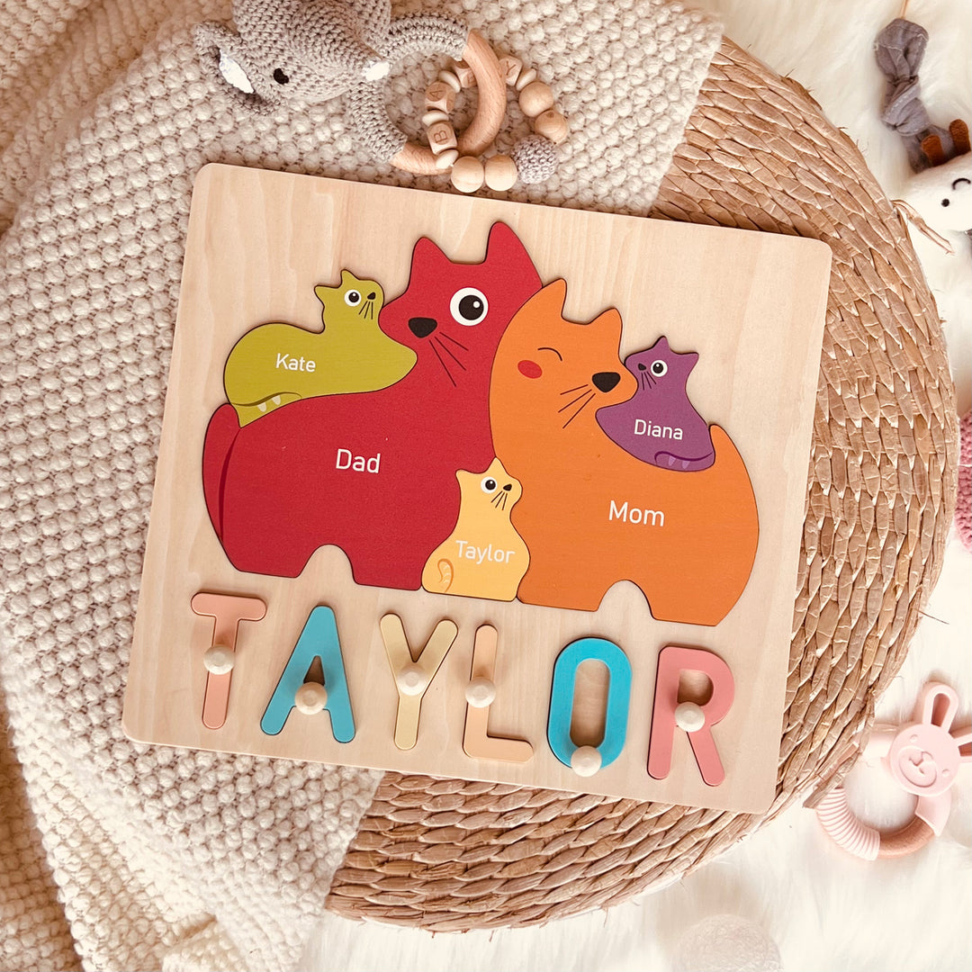Family Cat Name Puzzle-Gifts For The Family