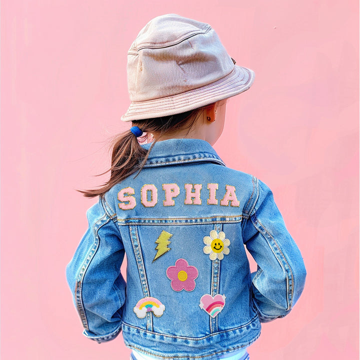 Personalized Kids Name Patch Jean Jacket
