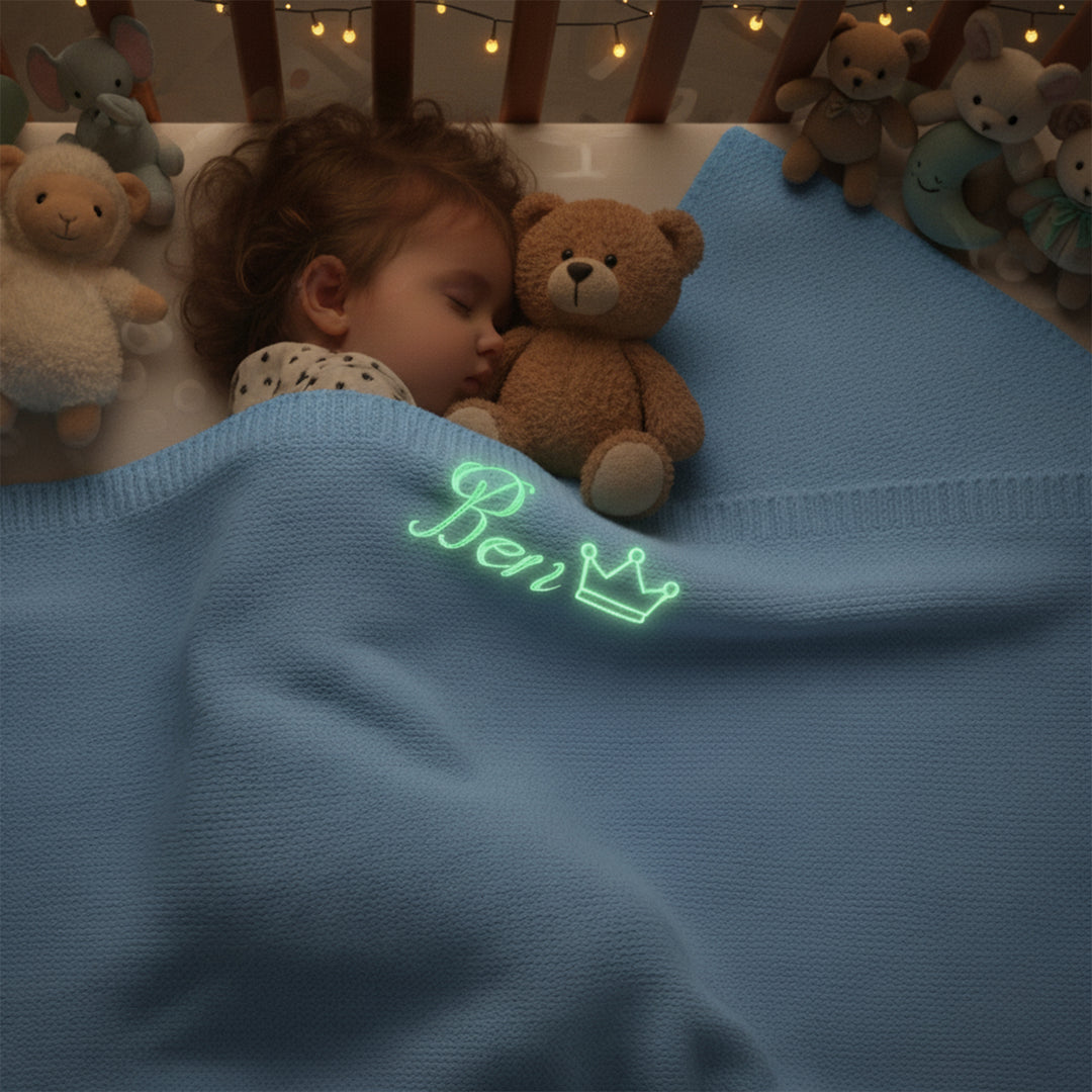 Personalized Glow in the Dark Star Blanket