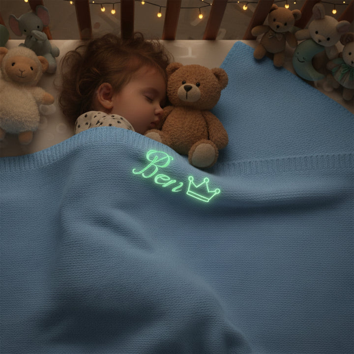 Personalized Glow in the Dark Star Blanket