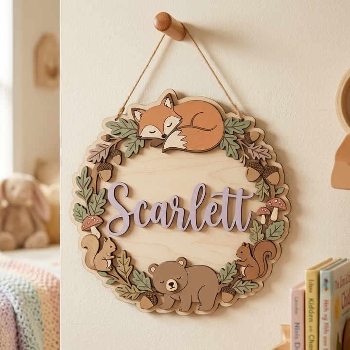 Personalized Kids Name Sign for Door & Wall