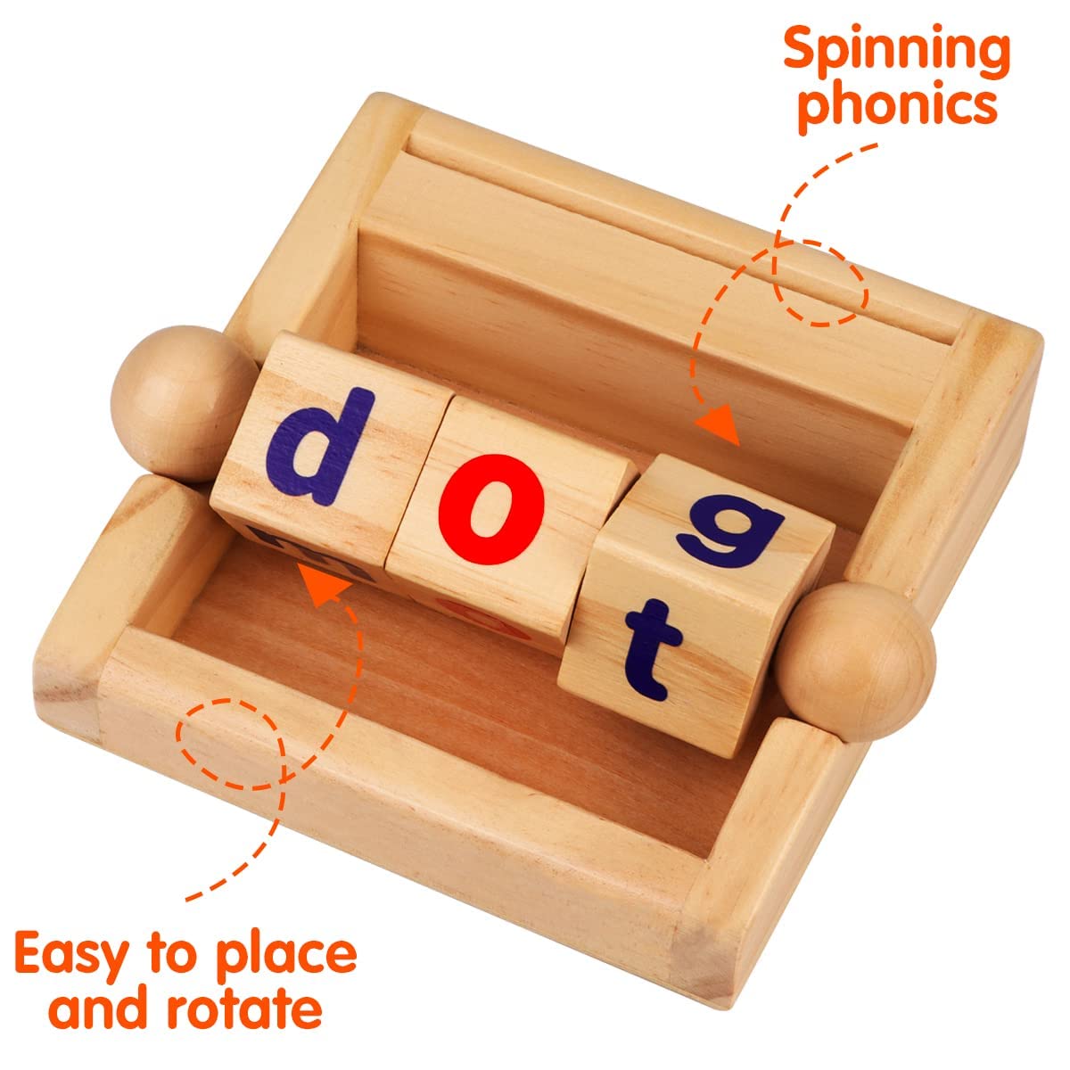 Wooden Scrabble Word Play Set Shelf