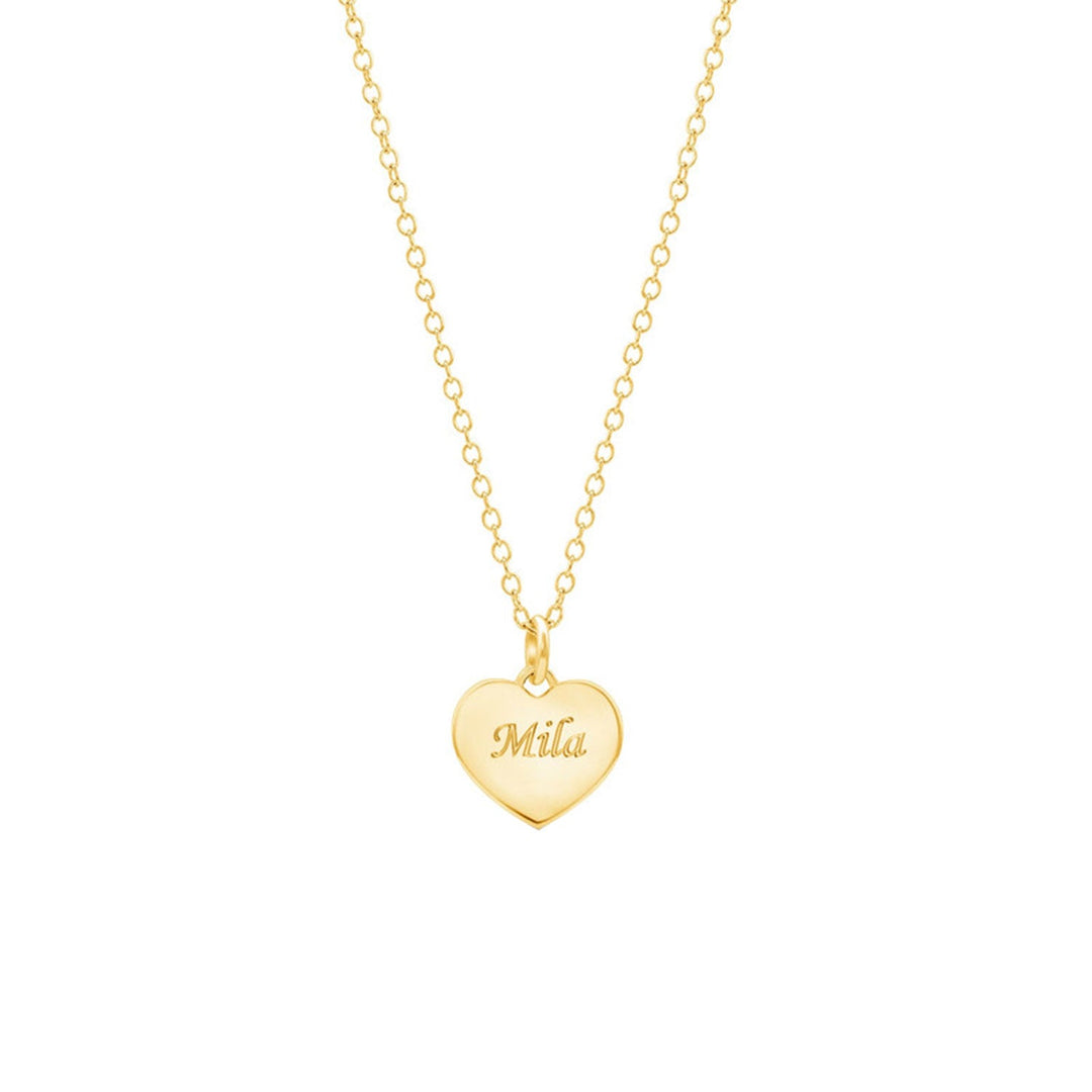 Love Engraved Name Necklace for Kids