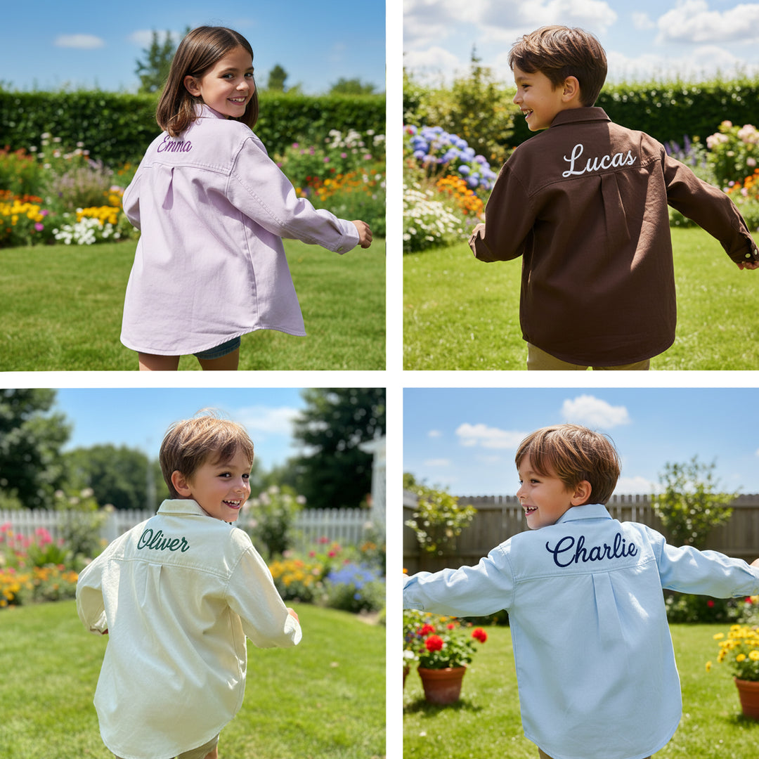 Personalized Embroidered Name Shirt for Kids