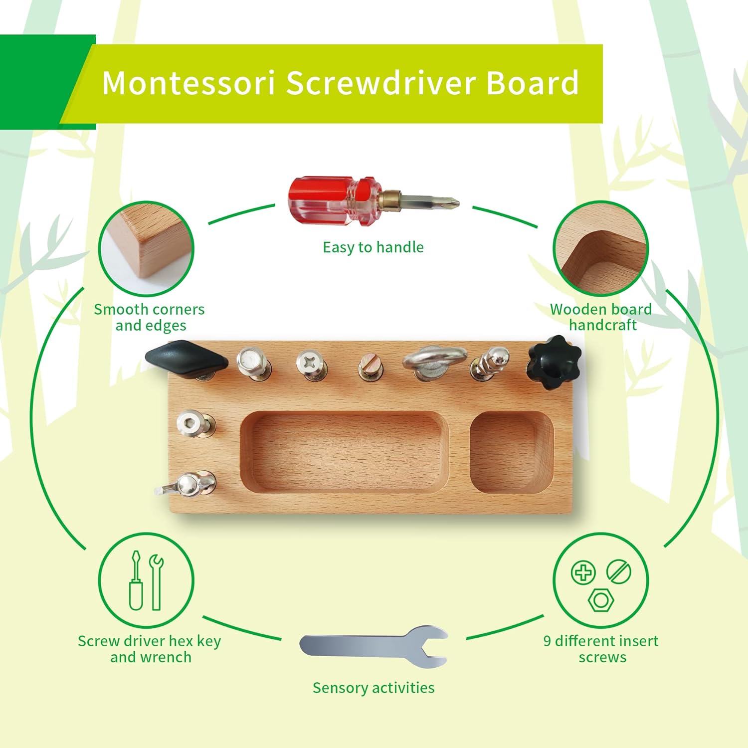 Montessori Screw Driver Board