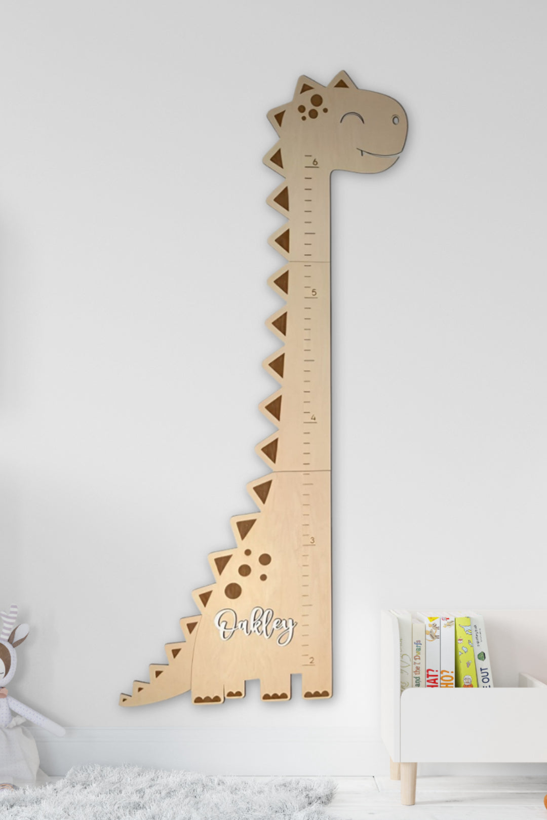 Personalized Wooden Dinosaur Growth Chart Ruler