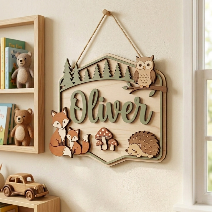 Personalized Kids Name Sign for Door & Wall