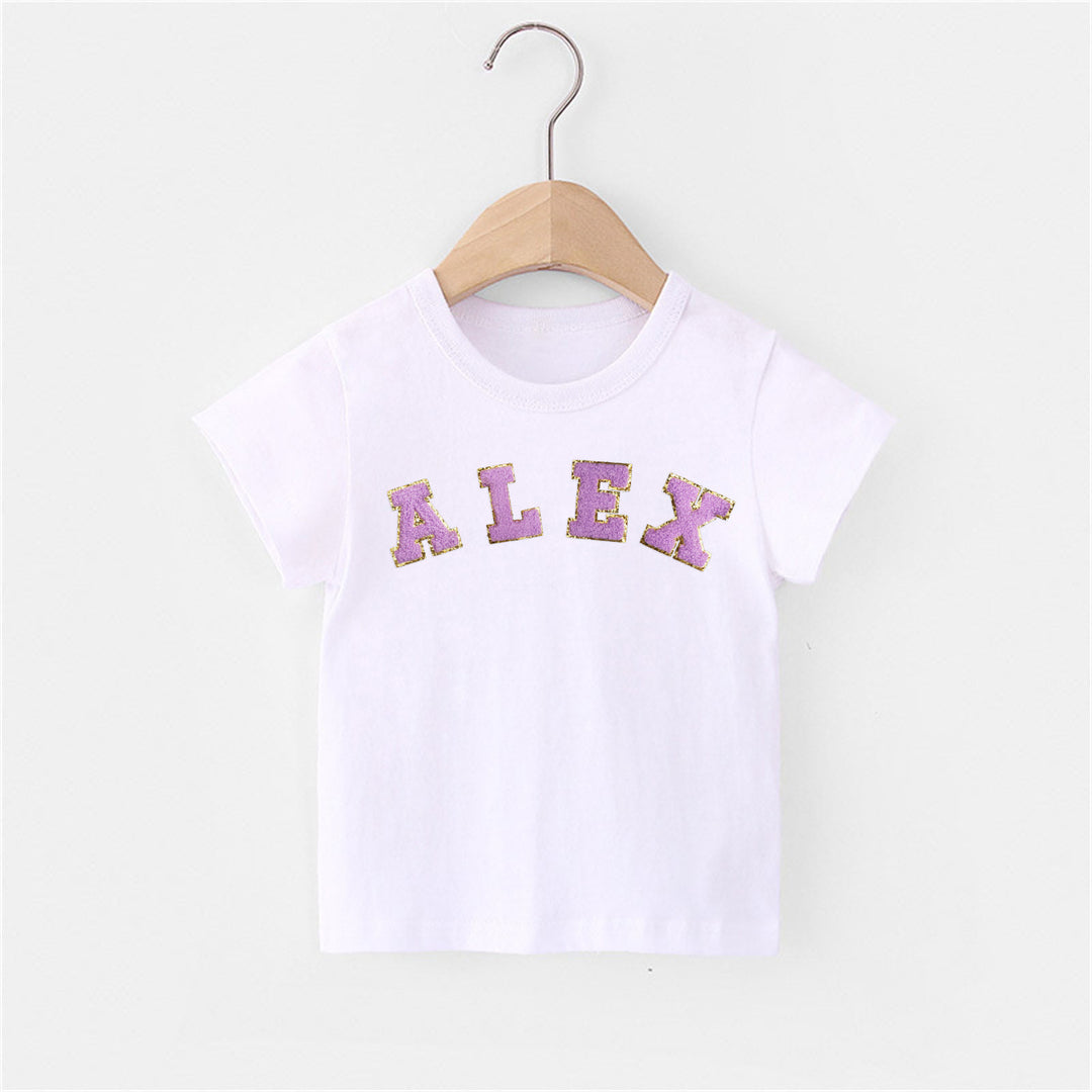 Personalized Toddler Patch White T-shirt