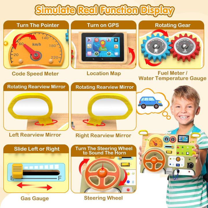 Baby Wooden Busy Board