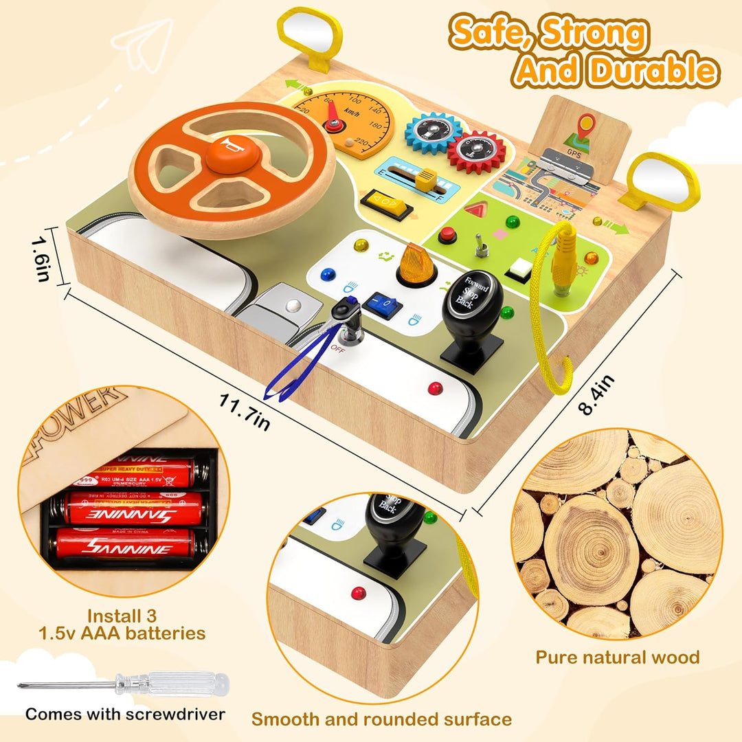 Baby Wooden Busy Board