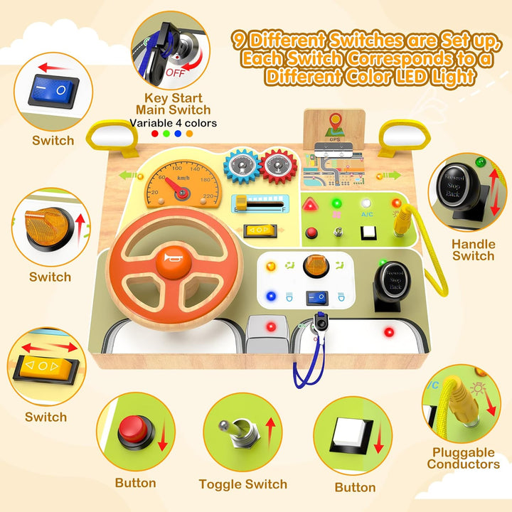 Baby Wooden Busy Board