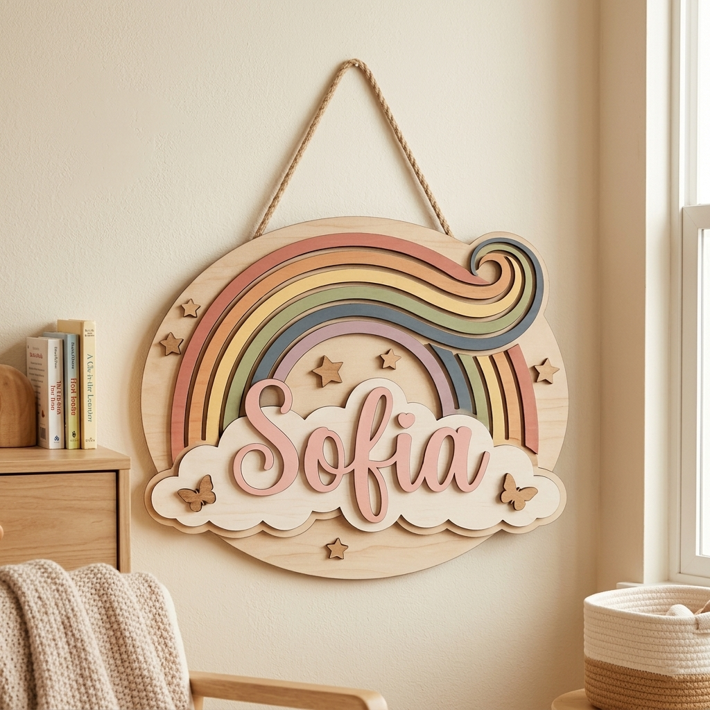 Personalized Kids Name Sign for Door & Wall
