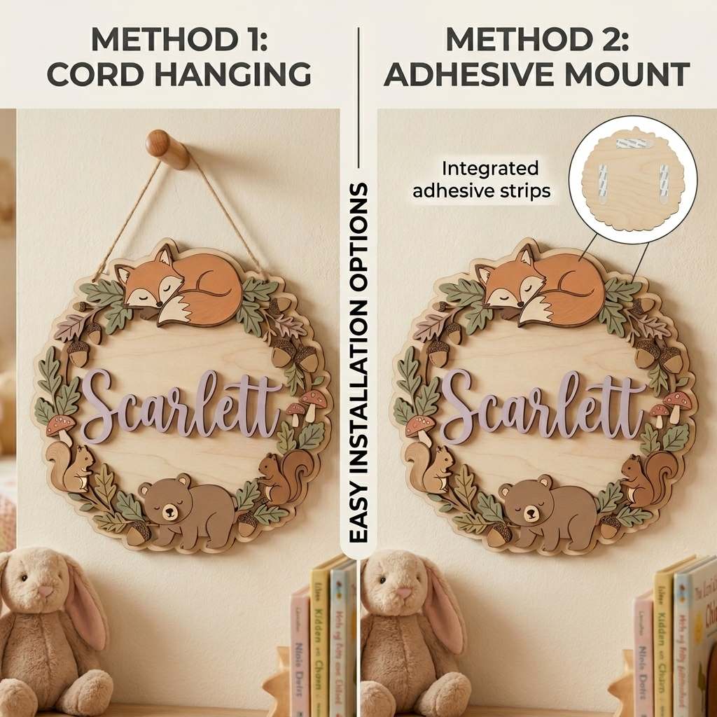 Personalized Kids Name Sign for Door & Wall