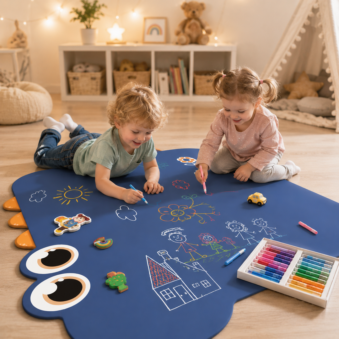 Kids Doodle Wall Sticker - Reusable Write & Wipe Learning Board
