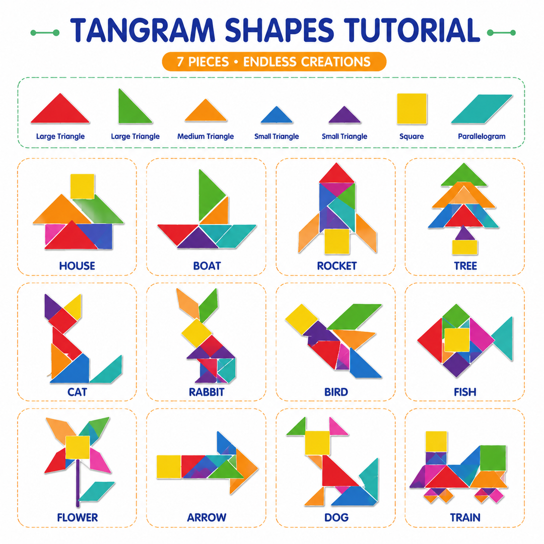 Tangram Shapes Set