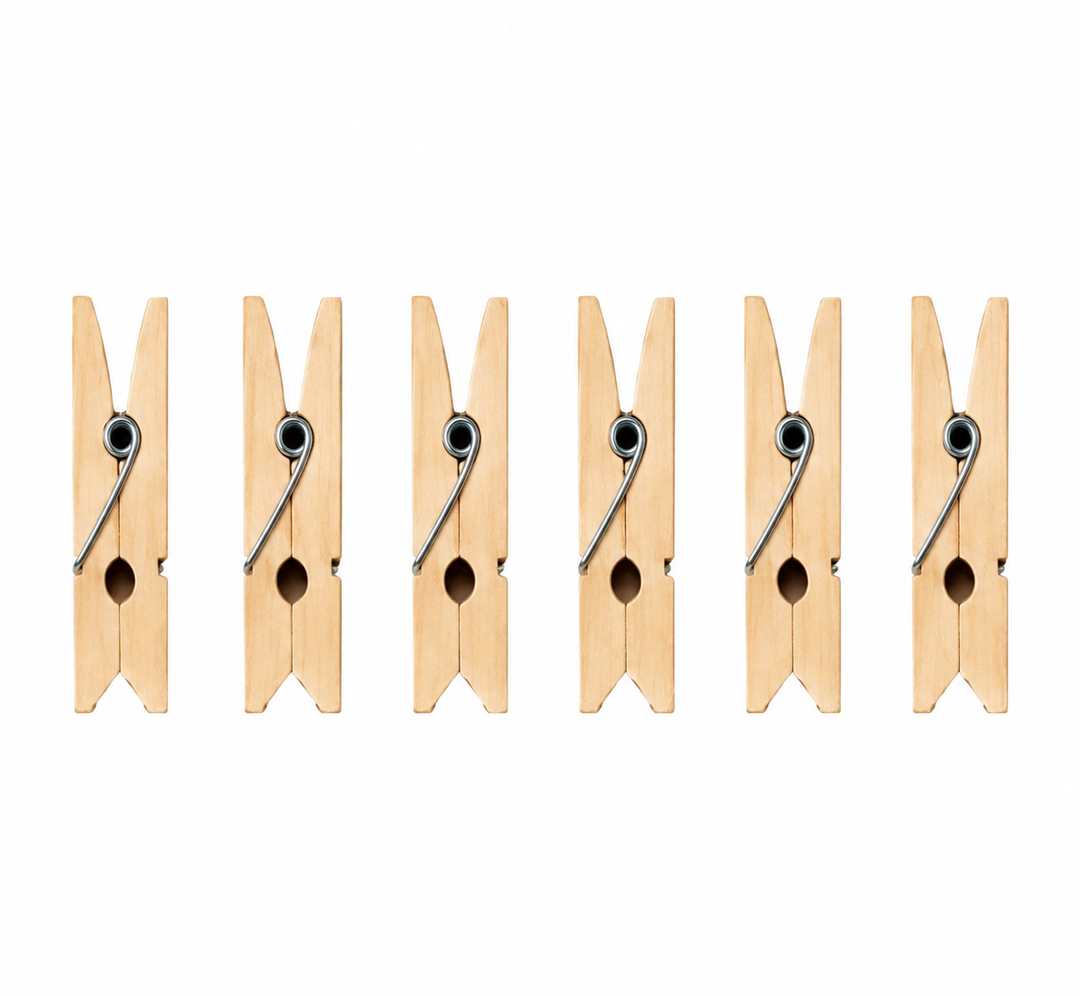 Natural Wood Clips Woodemon