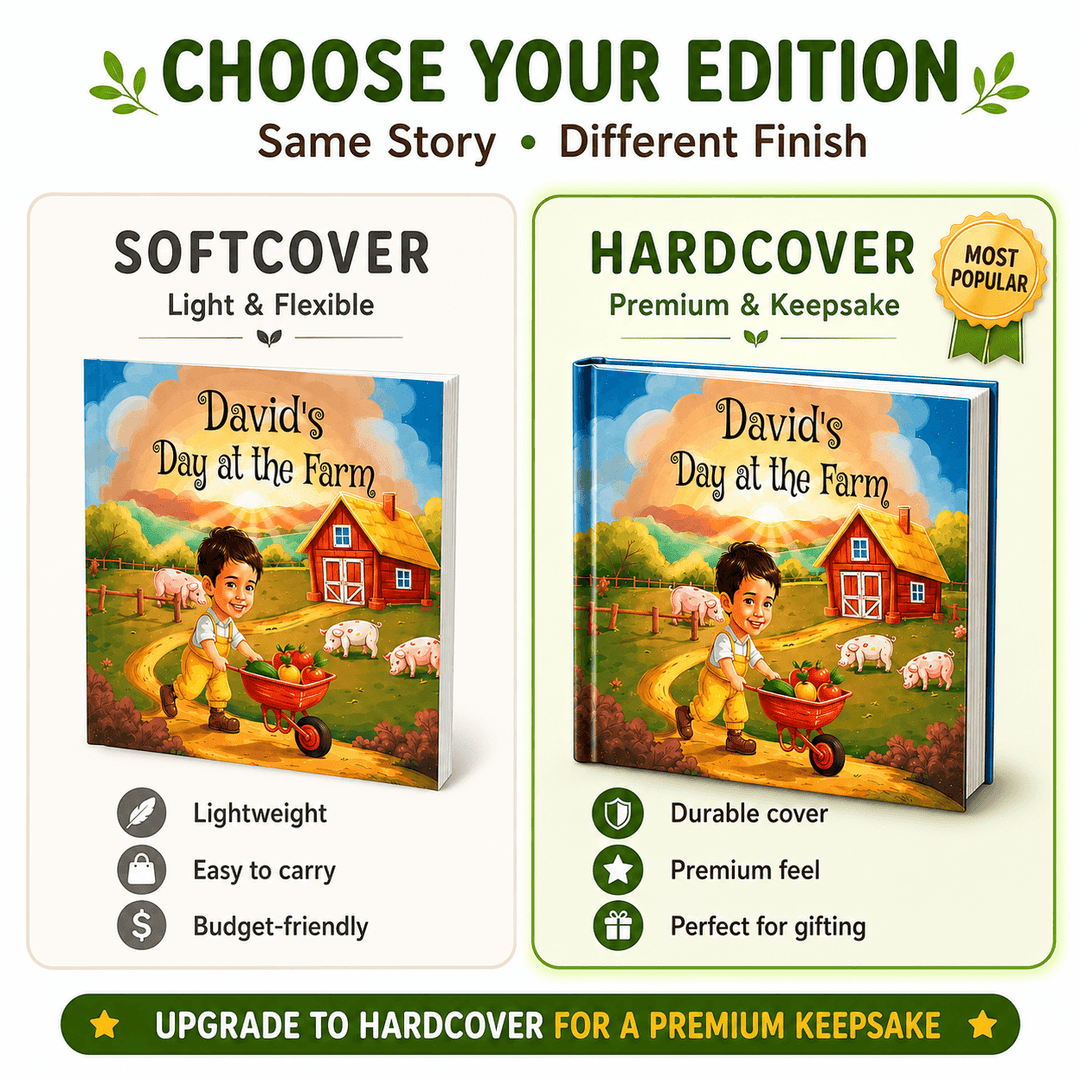 Personalized Farm Adventure Book for Kids Woodemon