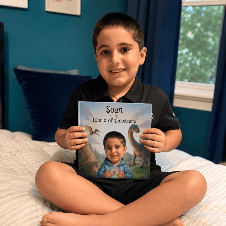 Personalized Dinosaur Adventure Book for Kids Woodemon