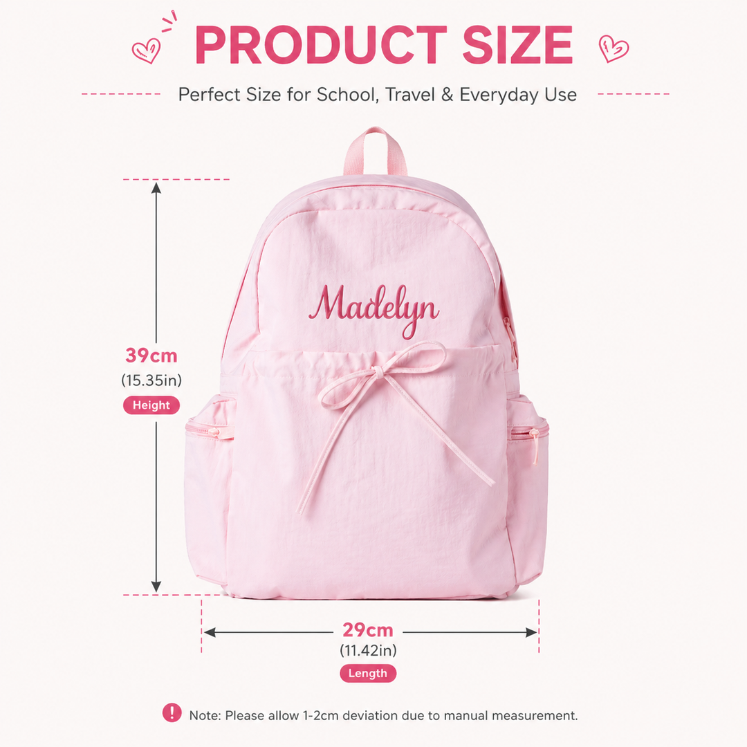 Personalized Kids School Backpack with Embroidered Name sokidsun