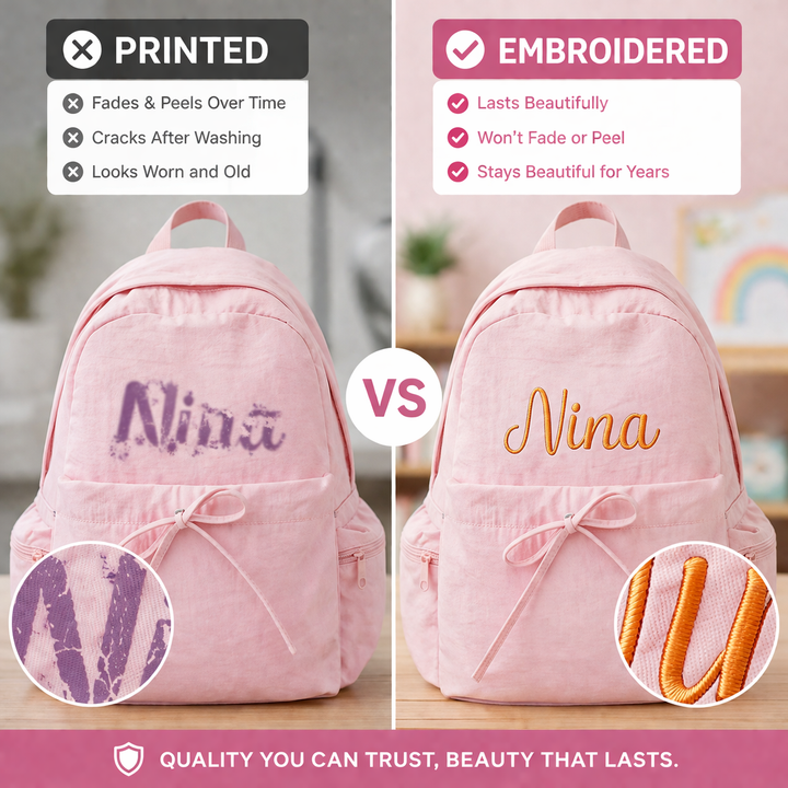 Personalized Kids School Backpack with Embroidered Name sokidsun
